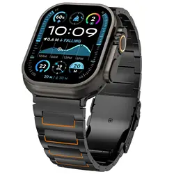 Luxurious Titanium Metal Band - 44mm 45mm 46mm (Titanium Black)