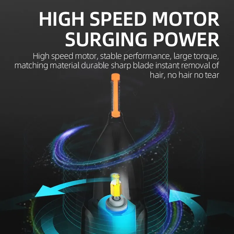Nose Hair Trimmer 3in1 Rechargeable Nose Trimmer Beard Trimer for Men Micro Shaver Eyebrow Nose Hair Trimmer for And Ear Cleaner Grooming Set