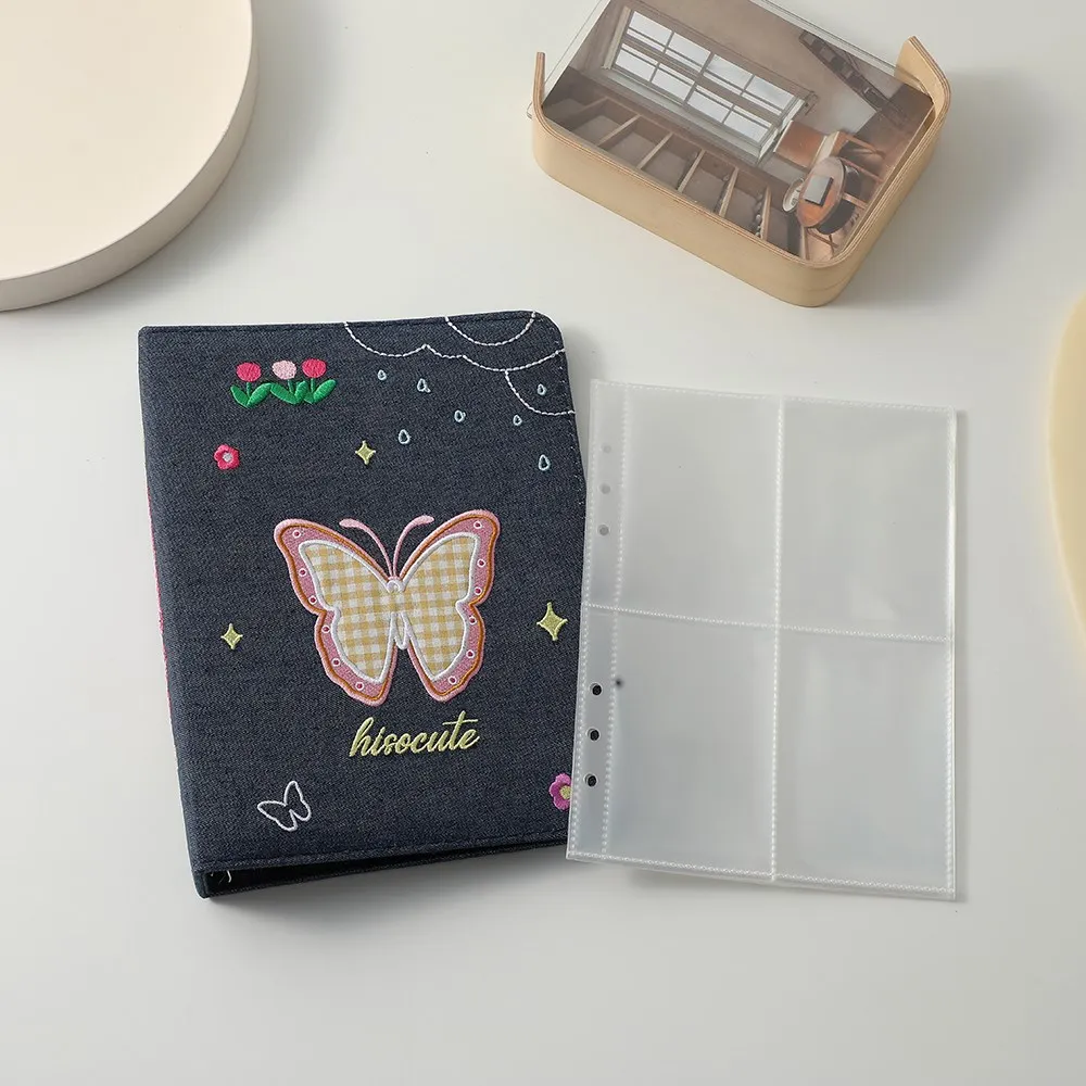 

Папка-держатель для фотокарт A5, из денима