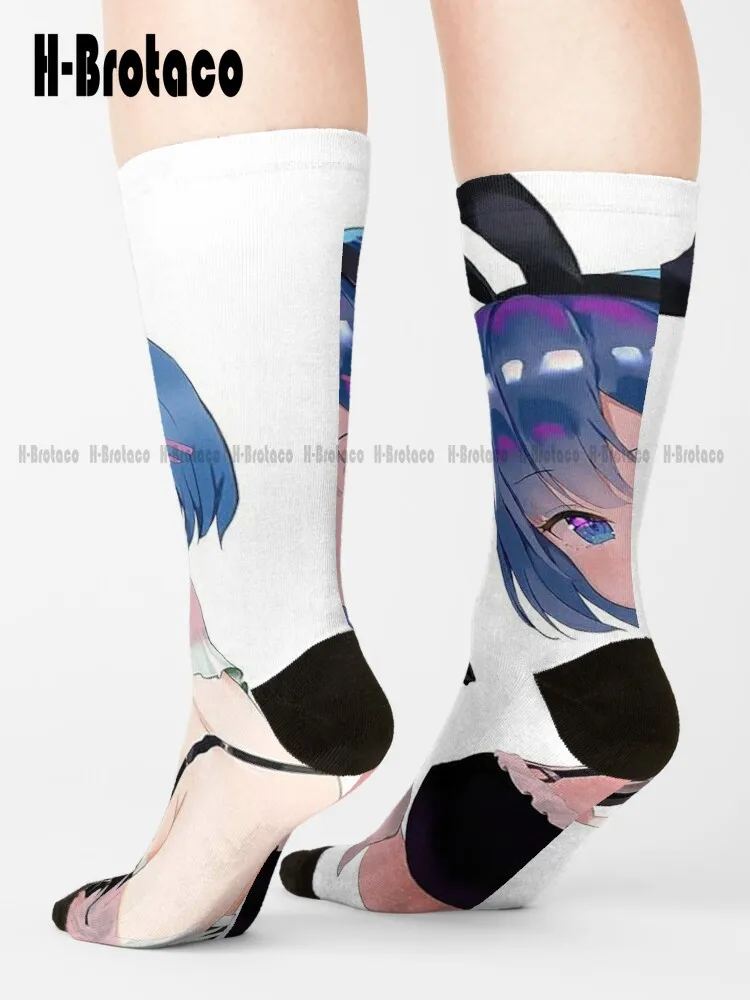 

Мужские носки Rem Re:Zero, индивидуальный подарок для мужчин, Ретро стиль Харадзюку Gd, носки в стиле хип-хоп для уличного скейтборда, Молодежные носки для подростков, повседневное искусство