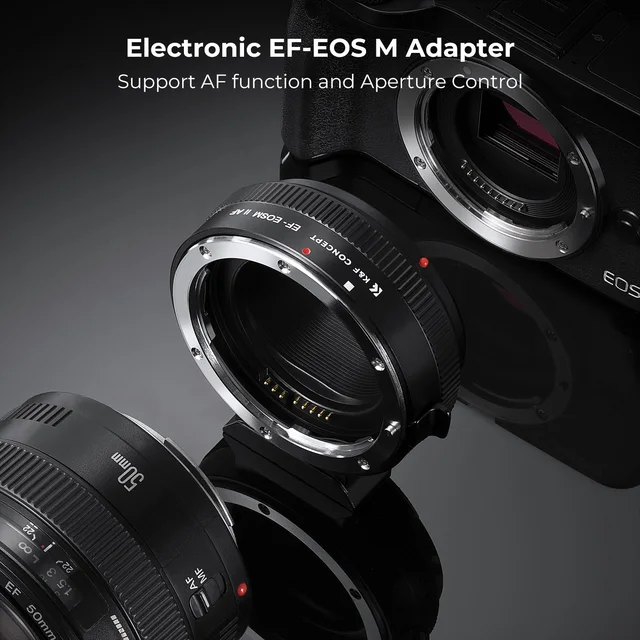 K&F Concept EF to EOS M Adapter Auto Focus Lens Mount K&F Concept EF to EOS M Adapter Auto Focus Lens Mount