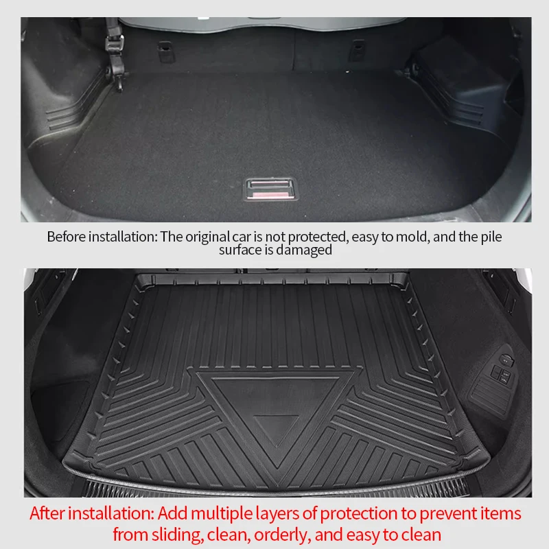 Polymères de coffre de voiture pour Audi, style de voiture, doublure de  coffre arrière, tapis de sol de chargement, protecteur d'escalier,  accessoires, couvertures pour animaux de compagnie de chien, Q5, Q5L, 2018,  2019 - AliExpress