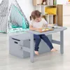 Comfort Corner, Kids Table and Chair Set,Convertible Toy Storage Bench with Built-in Handle for Kindergarten,Preschool,Kids Room 6