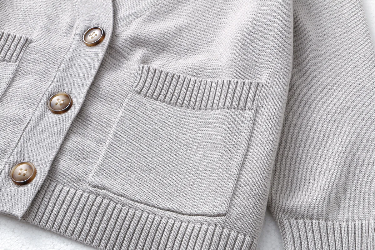 Boys V Neck Knitwear Sweater