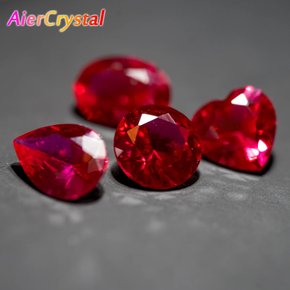 1PCS Wisdom and Guardian Stone 3A Mozambique Ruby Corundum Spinel Various Shapes Mosaic Jewelry Diy Pigeon
