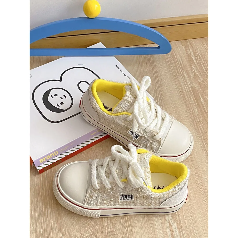 2024 Spring Instagram Trendy Women Canvas Shoes Comfortable/Breathable Women Sports Shoes Fashion Checkered Women Shoes 24-176