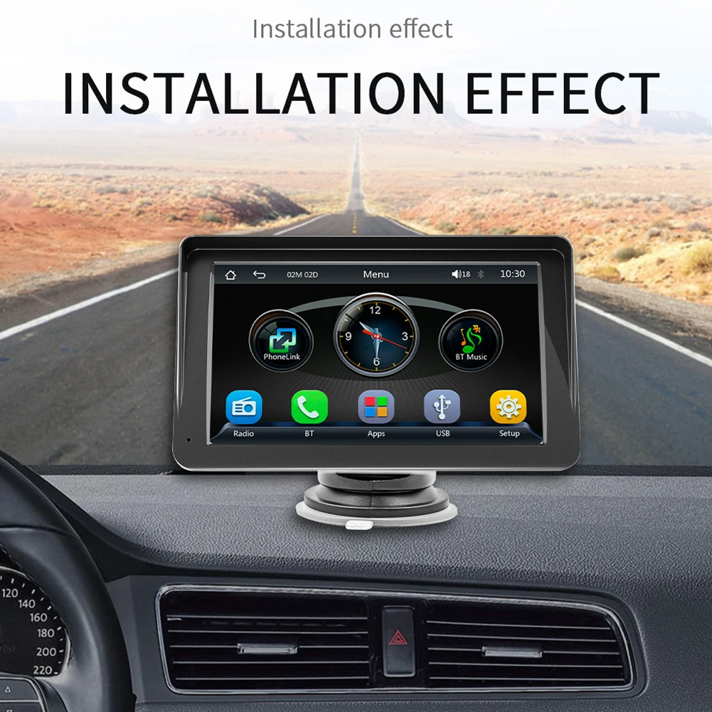 7 Inch Multifunction Portable Car MP5 Player FM Signal Transmission