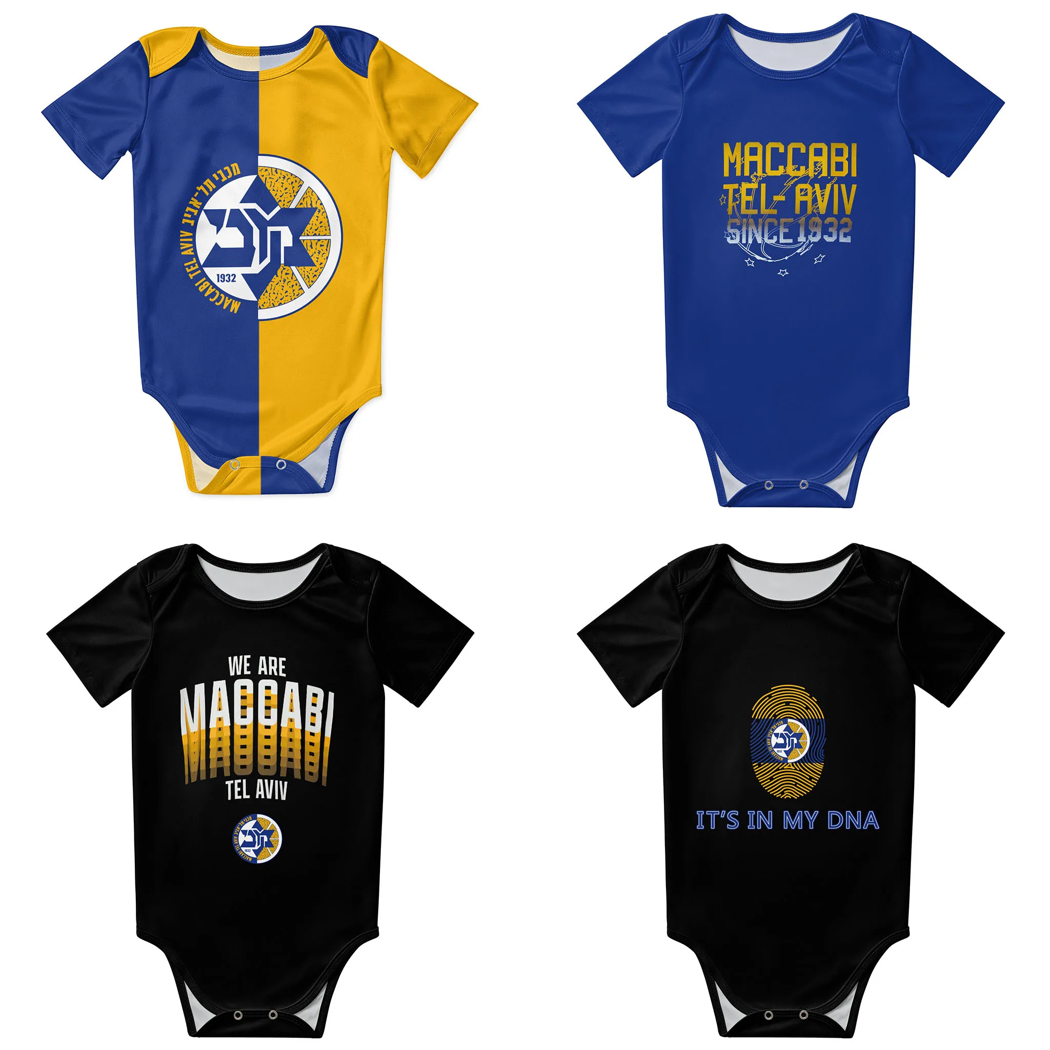 

Maccabi Tel Aviv Basketball Baby Bodysuit Unisex Shirt Newborn Onesie Boy Girl Undershirt Outfit Baby Romper