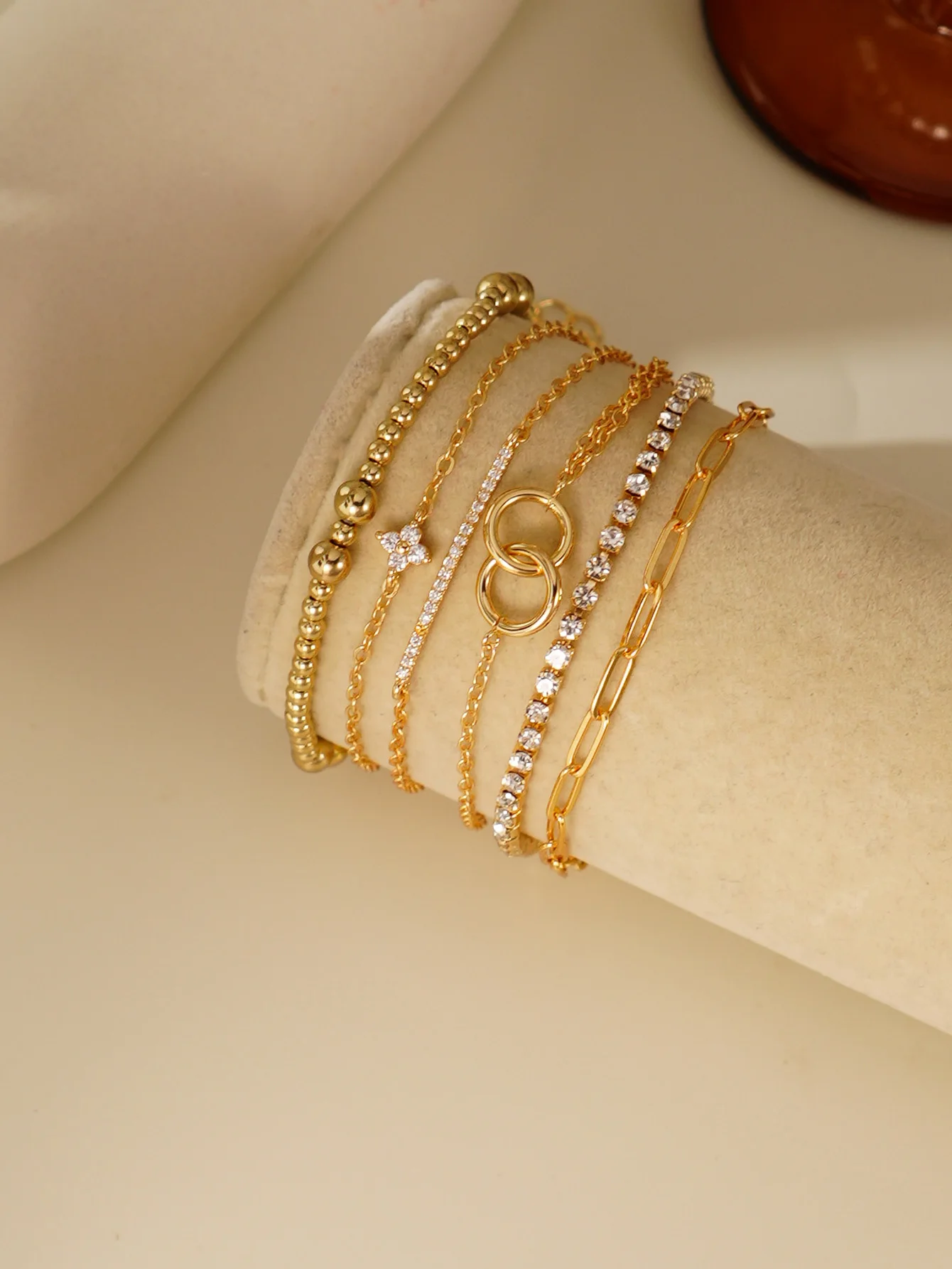 6pcs Multi-Layer Stacking Bracelet Set for Women