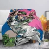 Anime JoJo's Bizarre Adventure Printed Blanket Picnic Blankets Warm Blanket Soft Comfortable Blanket Home Travel Birthday Gift 2