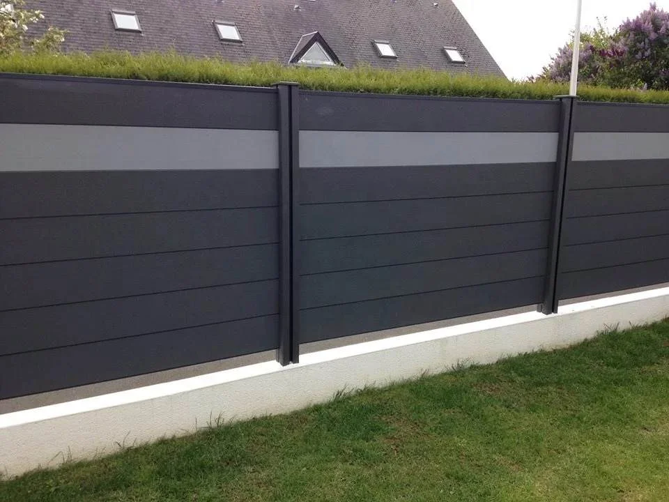 Direct factory price Waterproof Garden WPC Fencing Wood Plastic Composite Fencing WPC Fence Panels 5