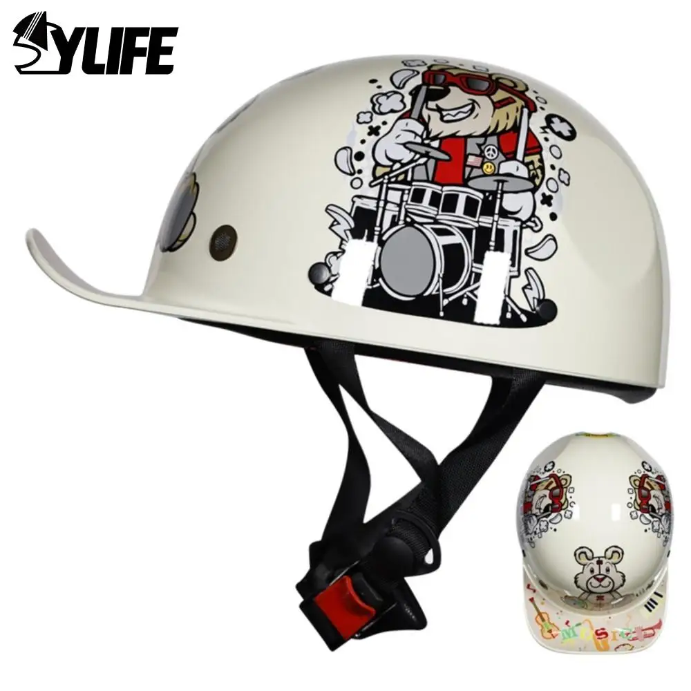 

Kids Helmet DOT Safety Protection Children Helmet Motorcycle Cycling Helmet Street Touring Baseball Cap Multiple Patterns Casque