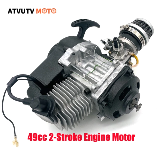 Motorcycle 49cc Motor Engine 2 Stroke Pull Start Engine For Gas Scooter Pit  Dirt Bike Pocket Bicycle 4 Quad Wheel Atv Motocross - Engines & Engine  Parts - AliExpress