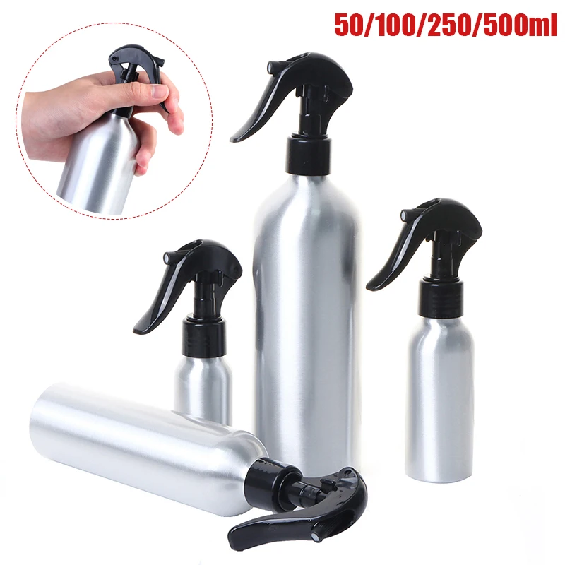 Spray Bottle 1pc Aluminum Bottle Empty Spray Bottles Pump Sprayer Fine Mist Spray Refillable Bottles Water Bottle Sprinkler 50-500ML