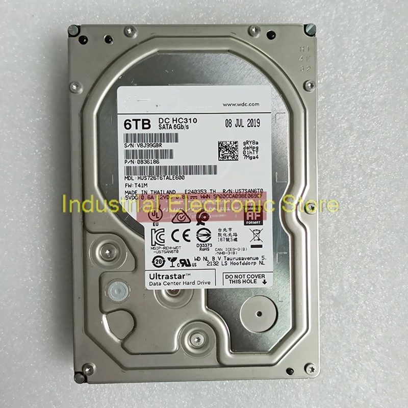 NAS 7.2K SATA  ϵ ũ, WD HC310 HUS726T6TALE600 6T 3.5 ġ, 6Gb