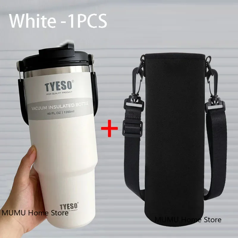 Tyeso Stainless Steel Insulated Travel Tumbler - Large Capacity Thermal Coffee Cup