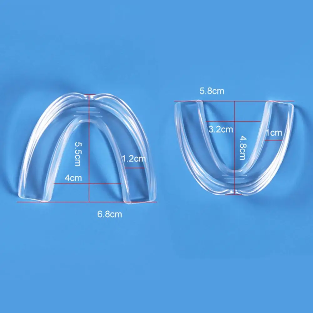 Silicone Mouthpiece Anti-snoring Braces Sleeping Prevent Snoring Braces Snoring Relief Mouth Guard Dental Guards 4Pcs/Set mouth guard