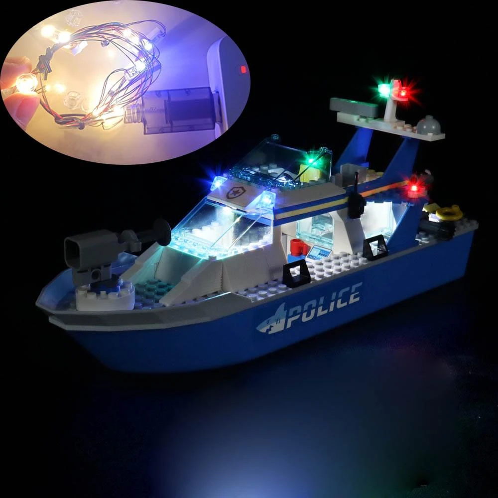 USB Kit for Lego Police Patrol Boat 60277 Brick NOT Included Lego Model| | - AliExpress