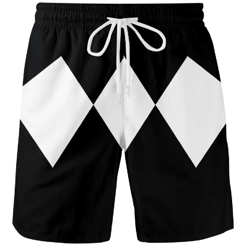 Mighty Morphin 3D Digital Printing Board Shorts Summer New Quick Dry Beach Swiming Shorts Men Harajuku Short Pants Beach clothes 2
