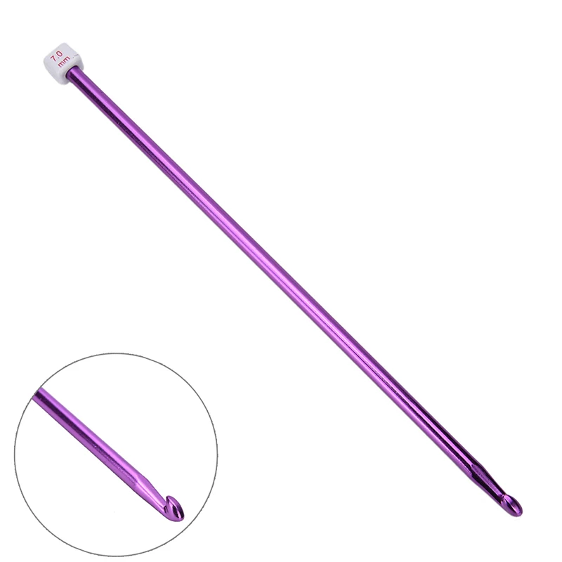 멀티 컬러 알루미늄 크로셰 후크 바늘, 투니시안, AFGHAN, 10.6 인치, 2- 8mm, 11 개