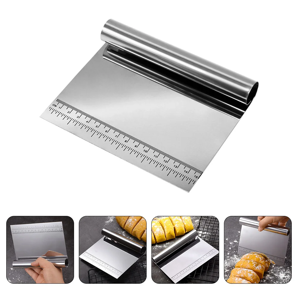 

Dough Scraper Stainless Steel Bench Scraper Flour Multipurpose Separator
