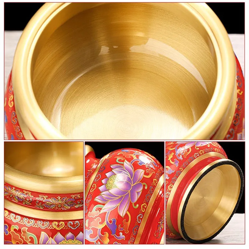 Pure copper lotus incense burner Indoor, temples offer incense burners Bodhisattva, immortal family, tribute ornaments