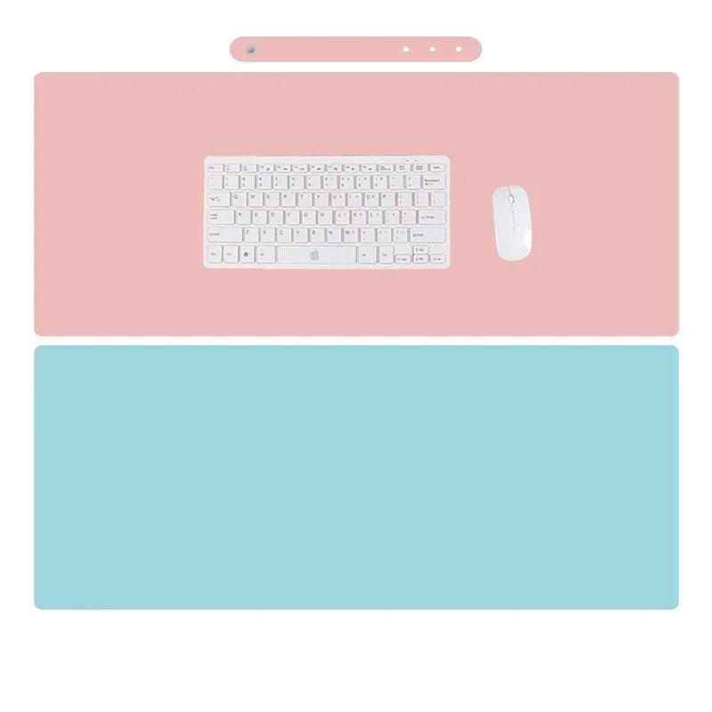 Double-side MousePad PU Leather Desk Mat Portable Large Office Mouse Pad XXL Carpet Waterproof Anti-stain Desk Mause Pad For PC Mouse Pad Computer Desk Mat