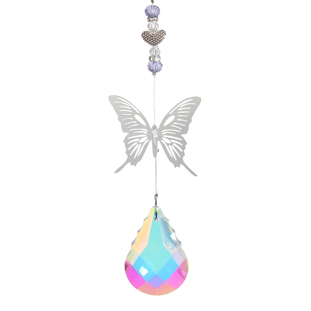 Crystal Wind Chimes Sunlight Catcher Pendant Light