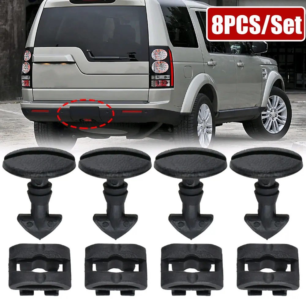 

8pcs Car Rear Bumper Turn Lock Twist Clip Tow Eye Cover for Land Range Rover Sport Discovery Sport 3 4 LR2 LR3 LR4 Freelander 2