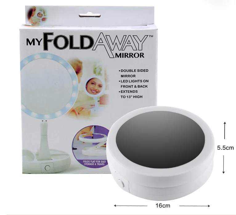 Description Picture 4 of item16 Leds Makeup Vanity Mirror Light 10X LED mirror light LED makeup mirror with led light зеркало для макияжа espejo maquillaje