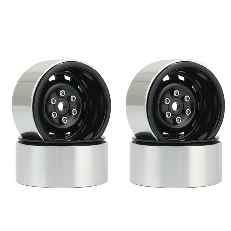 

8PCS Rally 1.9 Metal Beadlock Wheel Hub Rim For 1/10 RC Crawler Axial SCX10 90046 AXI03007 Traxxas TRX4 RC4WD D90,3