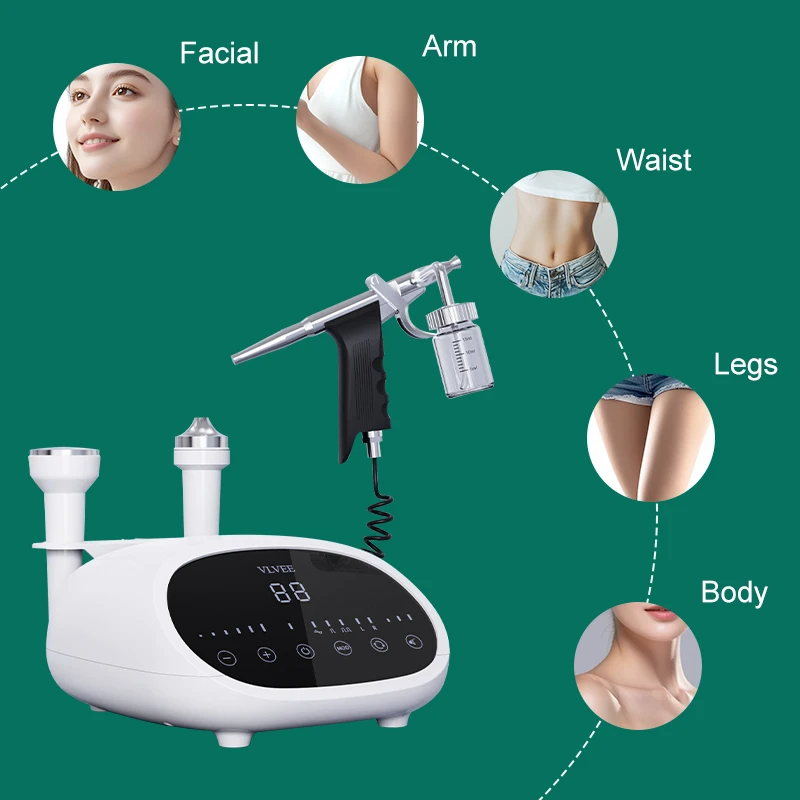VLVEE INTERNATIONAL 美顔器 デジタル表示付き VLVEE 超音波美顔器クレンジング顔の肌の若返りと引き締め抗しわ