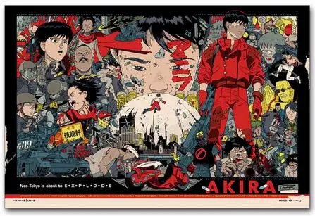 

Lot style Choose AKIRA Movie Art print Silk poster Home Wall Decor