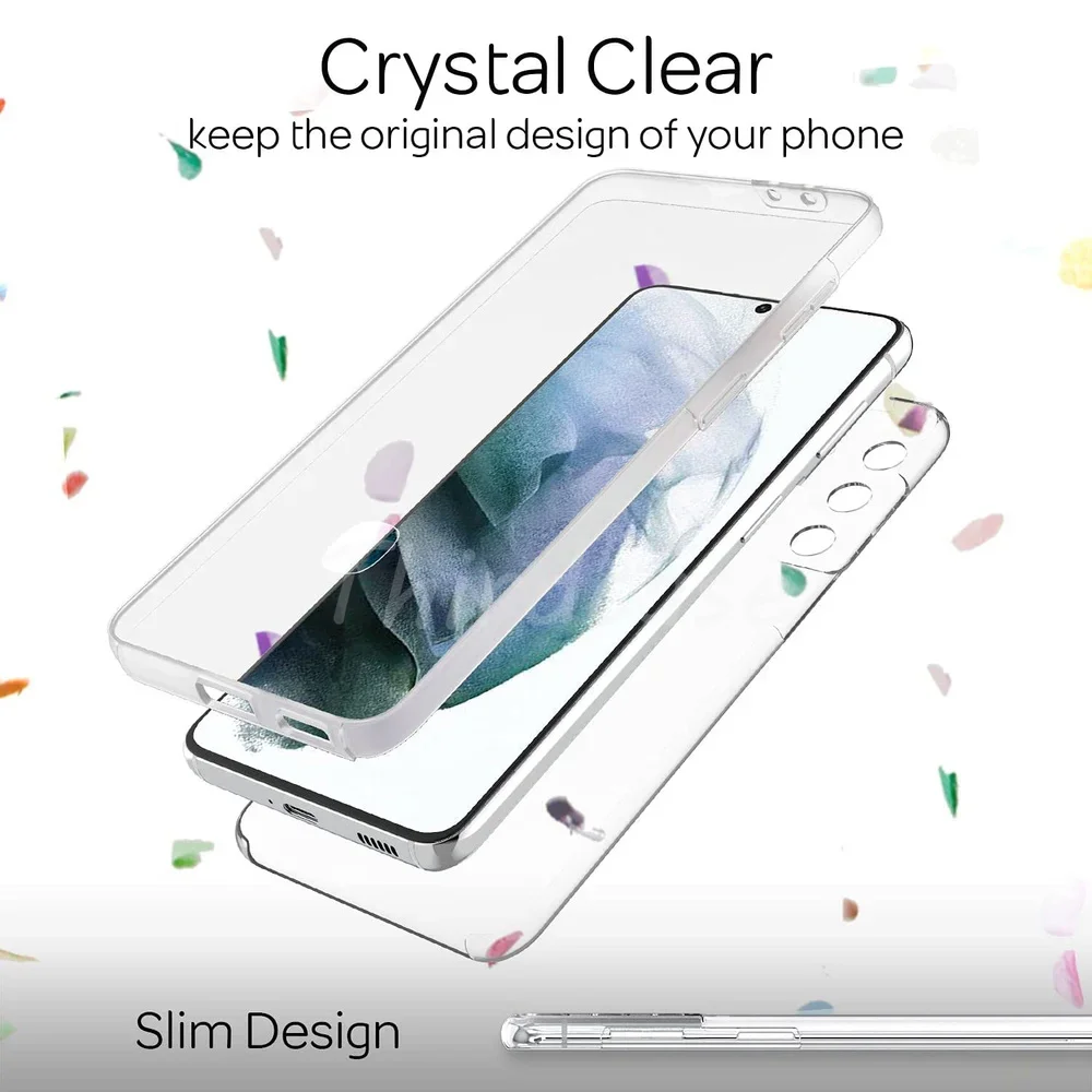 Rugged 360 Full-Body Dual-Layer PC+Silicone Case with Screen Protector