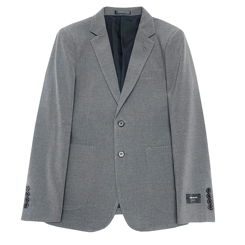Men's Autumn Winter Chunky Two-Button Formal Two-Piece Set Business Fashion Suit plus Trousers High Quality