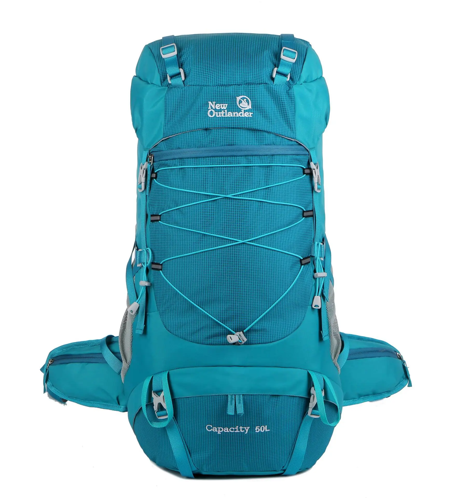 50L Waterproof Molle Hiking Backpack Outdoor Sports Travel Cycling Daypack for Climbing Camping Touring Rucksack Men Women