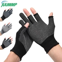 1Pair Lightweight Men and Women Half-Finger Slip Breathable Fingerless Work Gloves for Construction Cycling Motorcycle Gloves 1