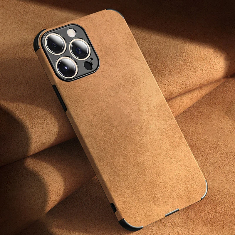 iphone se silicone case Luxury Lambskin Leather Phone Case For iPhone 13 12 11 Pro Max Mini X XS XR 7 8 Plus SE 2 Retro Solid Color Soft Silicone Cover iphone se silicone case