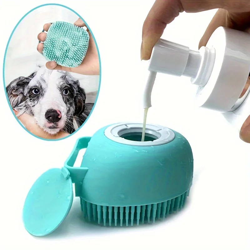 

Silicone Bath Brush for Cats and Dogs, Soft Massage Brush, Universal Pet Brush, Cleaning Soft Brush, Pet Supplies