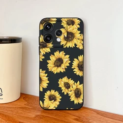 Candy Painted Flowers Lens Protection Soft Silicone Phone Case Cover for Reno 15F (TYB31)