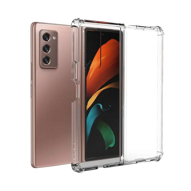 

Shockproof Phone Case ForSamsung Z Fold 3 5G Transparent Full Protect Hard Phone Cover For Z Fold 3 Anti-fall