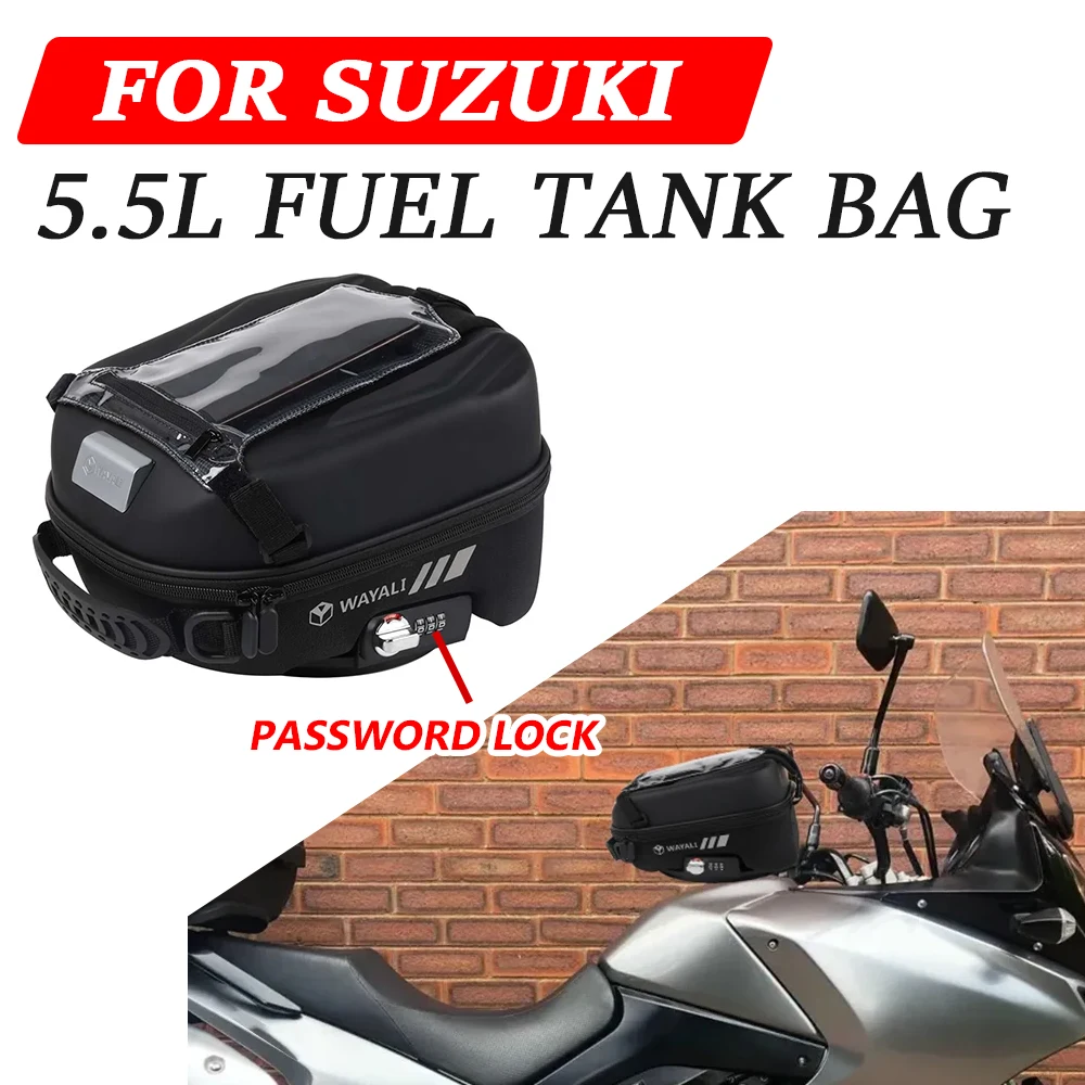 연료 탱크 가방 배낭 탱크락 가방, 오토바이 액세서리, 스즈키 GSF600 N GSF1200 S 밴딧 GSX-R 750 GSXR 600 TL 1000 R