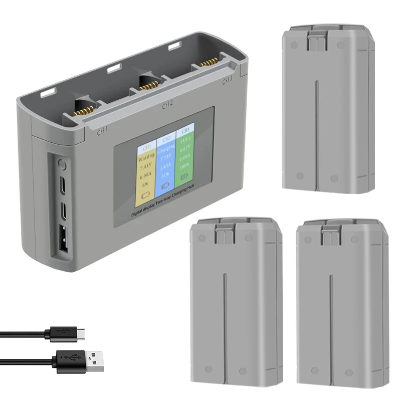 ตัวเลือกสินค้า แบตเตอรี่ชาร์จได้สำหรับโดรน DJI Mini 2 2400mAh