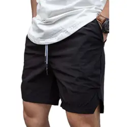 Sport Shorts With Pockets Quick-drying Men's Sport Shorts With Pocket Decorations Drawstring Waist Adjustment For Running Wide