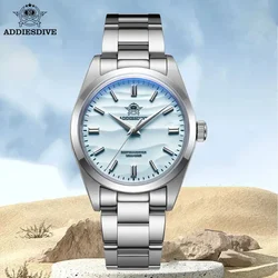 ADDIESDIVE AD2030 Men's Quartz Watch Stainless Steel 10Bar Diver AR Coating Watches Business Relogio Masculino 36MM Wristwatches