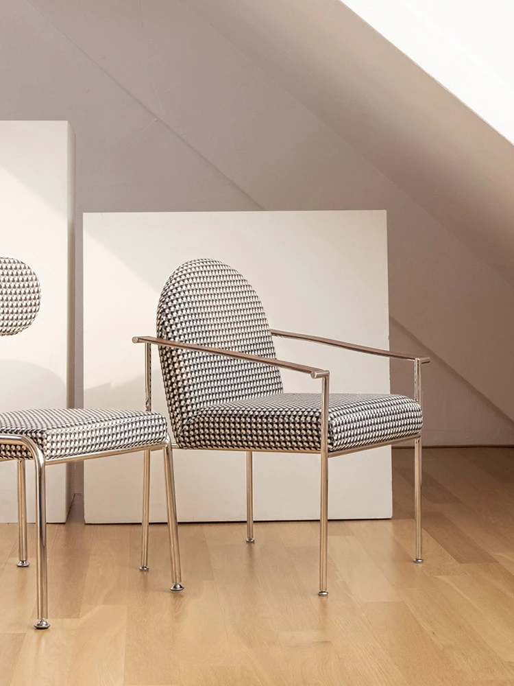 

Винтажный Повседневный обеденный стул для одного человека в стиле ins, Интернет-красный, роскошный и домашний винтажный стул