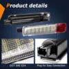 2x LED أبيض أحمر باب المجاملة ضوء ل تشيفي سيلفرادو 1500 2500 3500 97-20 هامر H2 03-09 جي إم سي يوكون 95-06 15021517 15021518
