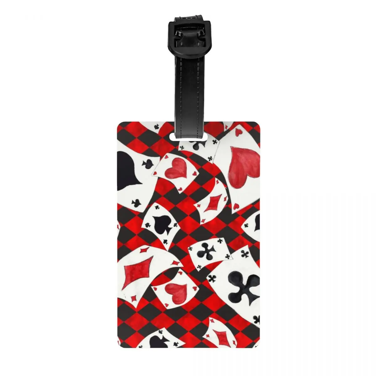 

Custom Cool Poker Playing Cards Pattern Luggage Tag With Name Card Gambling Card Game Cover ID Label for Travel Bag Suitcase