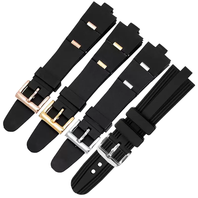 ブルガリ ディアゴノ ラバー時計ストラップ凸面インターフェイス 24