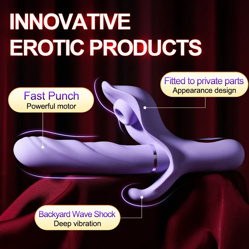 Telescopic 10 Modes Vibrators For Women Clitoris Stimulator Anal Plug Sucker Masturbator Mute Wate_voghion.com